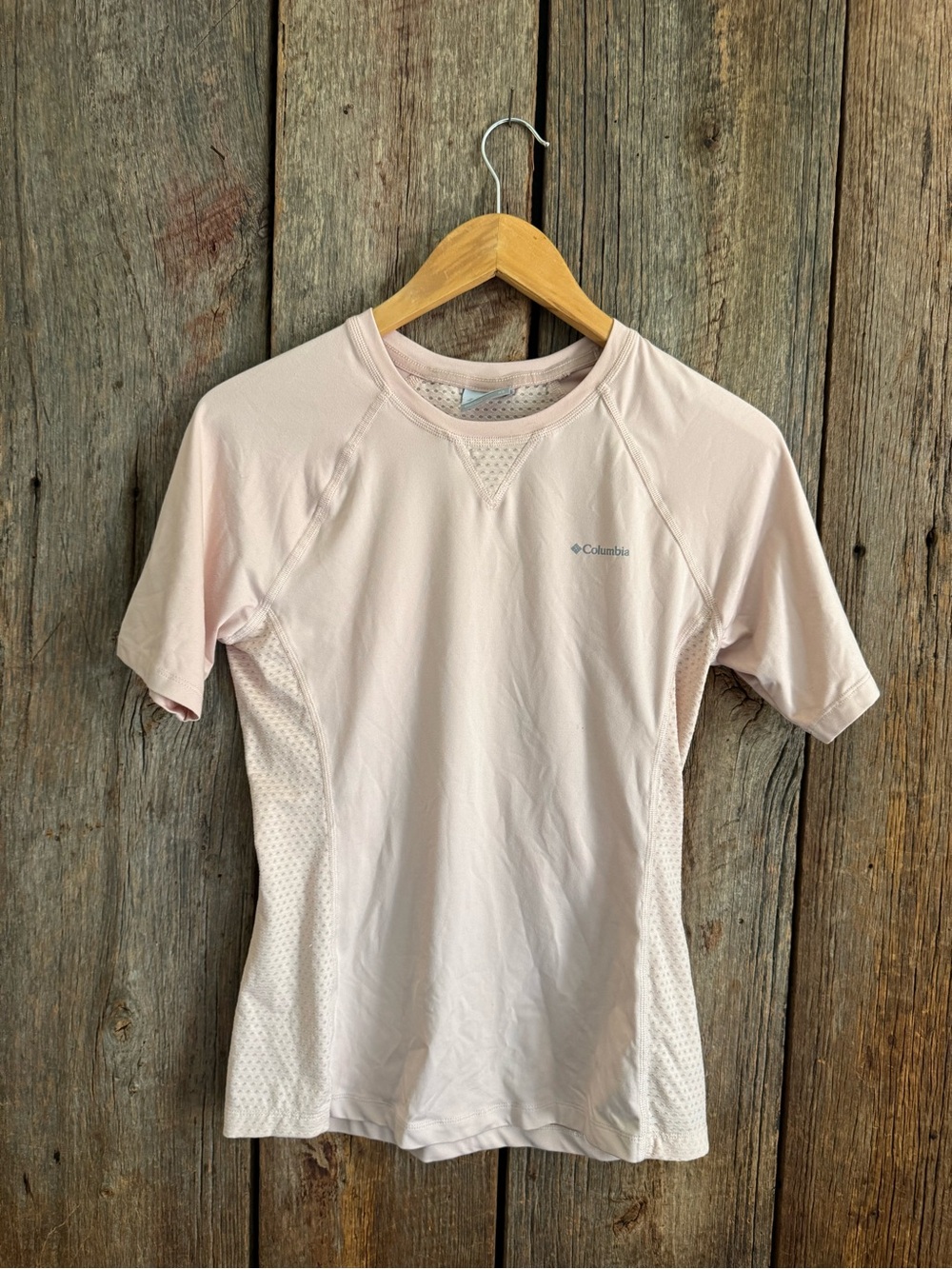 Columbia Pale Pink Athletic Crew Neck Top